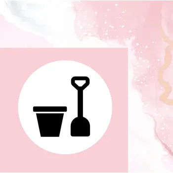 Dóza na potraviny Označto Štítek, nálepka do dětského pokoje, černá na bílém podkladu - Hračky na písek