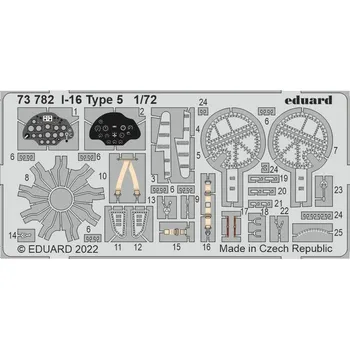 Plastikový model Eduard I-16 Type 5 1/72
