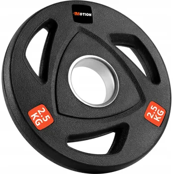 ZÁVAŽÍ PRO OLYMPIJSKÉ ČINKY, LITINOVÝ, POGUMOVANÝ, 2.5 KG