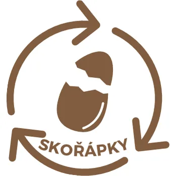 Papír Označto Nálepka/štítek na odpadkové koše, RECYKLACE - SKOŘÁPKY 8cm