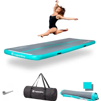 Žíněnka inSPORTline Airtrack Airstunt 28654 400 x 100 x 10 cm šedá