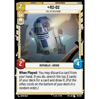 Sběratelská karetní hra R2-D2 193/257 - Twilight of the Republic Typ karty: Foil