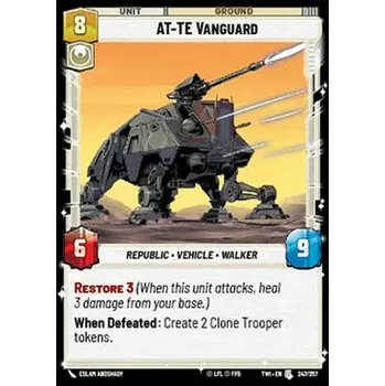 Sběratelská karetní hra AT-TE Vanguard 247/257 - Twilight of the Republic Typ karty: Foil