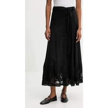 Dámská sukně Bavlněná sukně Answear.LAB krispy.skirt.flk černá 99X, vel. L
