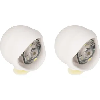 Noční světlo 2 ks LED světla na boty Bezpečnostní osvětlení pro noční běh Venčení psů Procházky 3 režimy blikání Dekorace pro sportovní obuv bílá