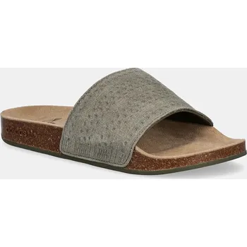 Dámské pantofle Semišové pantofle adidas Originals Adilette Rs, 39, zelená, 87X