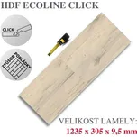 Vinylová podlaha DP 9503 Borovice bílá rustikal Varianta: Ecoline Click (plovoucí)