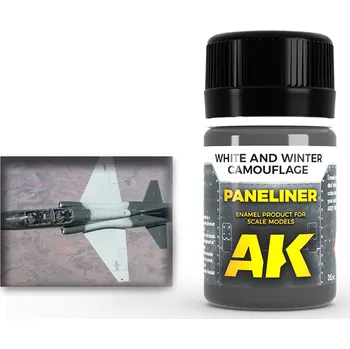 AK Interactive PANELINER FOR WHITE AND WINTER CAMOUFLAGE 35 ml