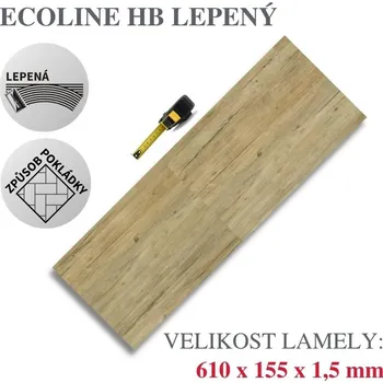 vinylová podlaha Vinylová podlaha DP 9504 Buk rustikal Varianta: Ecoline HB (Rybí kost) lepený