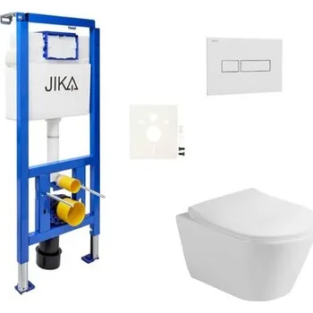 Bidet Cenově zvýhodněný závěsný WC set Jika do lehkých stěn / předstěnová montáž+ WC Glacera Ava SIKOJSAVA1