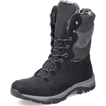 Dámské kozačky Dámská kotníková obuv RIEKER M9643-01 černá W5 40