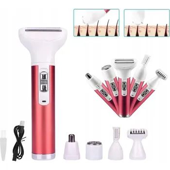 Holicí strojek DEPILÁTOR DAMASKI + HOLICÍ STROJEK + ZASTŘIHOVAČ BIKIN 5V1 USB