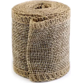 Stuha Stuha imitace juty šíře 50 mm režná 1 ks