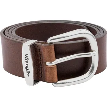 Kšandy Opasek WRANGLER EASY BELT BROWN 112352692 Velikost: 85 cm Tričko zdarma při nákupu nad 3000,-!