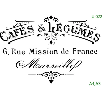 Šablona U 022 - A3 , Nelepící folie