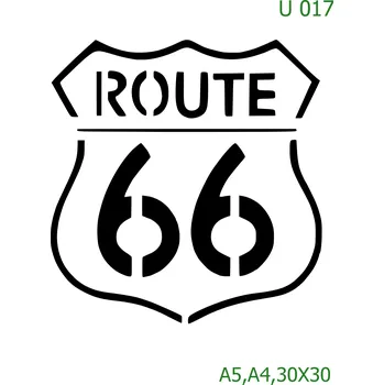 Šablona U 017 - A4 , Lepící fólie