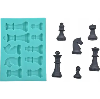 Forma na pečení Silikonová forma FIGURKY ŠACHY ŠACHOVNICE