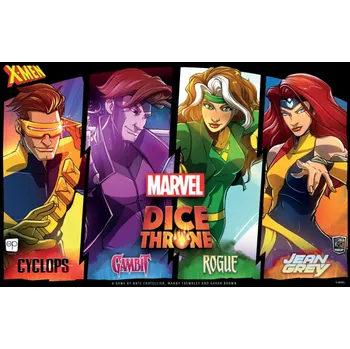 Desková hra Roxley Games Marvel Dice Throne: X-Men – Cyclops v. Gambit v. Rogue v. Jean Grey