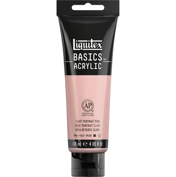 Výtvarná barva Liquitex Basics Umělecká barva akrylová, portrétní růžová světlá, 118 ml&nbsp;1046810