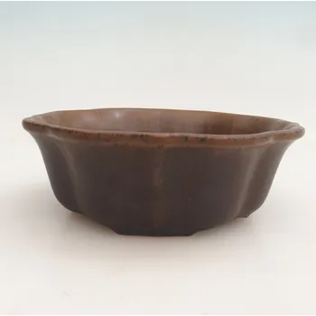 Květináč Bonsai miska H06 - 14,5 x 14,5 x 5 cm. - hnědá