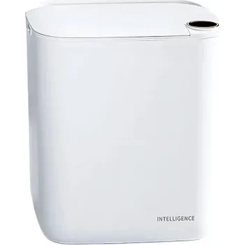 Odpadkový koš Chytrý bílý odpadkový koš 18 l s displejem Senzorové víko USB C dobíjení Antibakteriální světlo Voděodolný