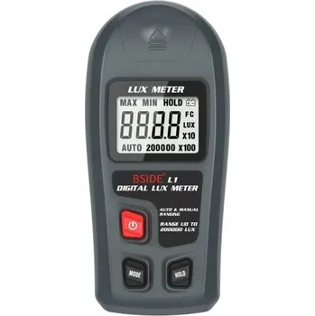 Multimetr Digitální luxmetr 0,1–200000 Lux Přesný kapesní měřič intenzity osvětlení s LCD displejem Ruční iluminometr Světelný tester