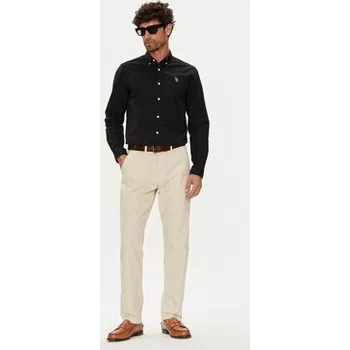 Pánská košile U.S. Polo Assn. Košile MUP3247 Černá Slim Fit M