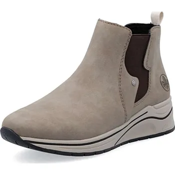 Dámské kozačky Dámská kotníková obuv RIEKER N9561-64 béžová W5 38