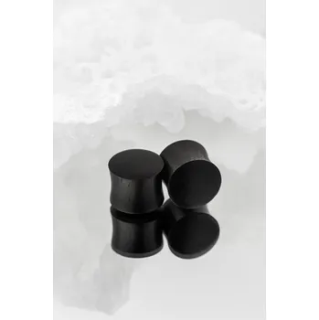 Náušnice Atreya Plug dřevěný černý Areng dřevo Velikost: 6 mm
