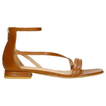 Dámské sandále Hnědé Dámské Sandály Z Lícové Kůže Wojas 7622253 37