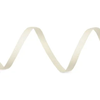 Stuha Bavlněná stuha / plátnovka šíře 5 mm režná světlá 1 m