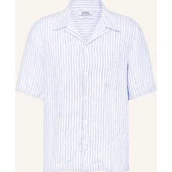 Pánská košile Cos Pánská Košile Resort Regular Fit Ze Lnu, tmavě modrá /...
