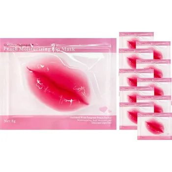 Péče o rty Kolagenová hydratační maska na rty, vyživující, 8 g x 10 kusů