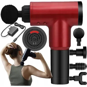 Masážní přístroj Masážní Přístroj na tělo Retoo S091 černý, akumulátorový, 24 W, 4 nástavce