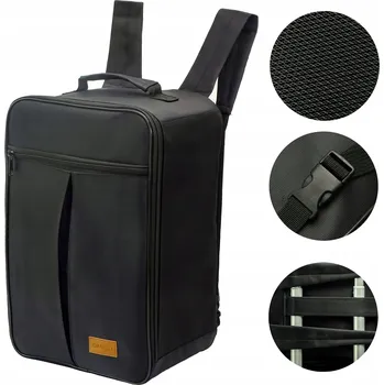 Městský batoh ČERNÝ BATOH do letadla Kabinové zavazadlo Příruční zavazadlo GRACIO Ryanair Wizzair