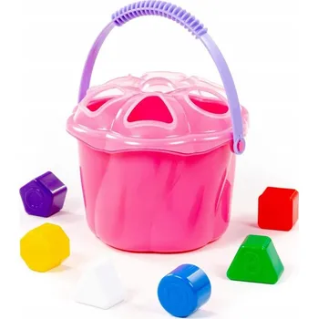 Edukační Hračka Kbelík třídič tvarů 6 dílů