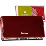 Dámská kožená peněženka Peterson PTN BS-411 SNAKE červená