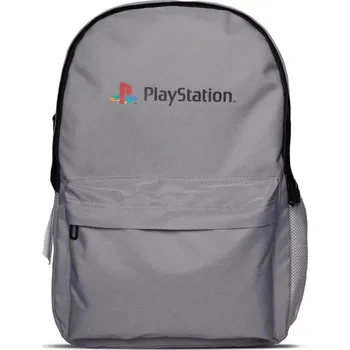 Městský batoh Batoh Plystation: Klasický šedý design a Logo (objem 17 litrů|30 x 41 x 14 cm)