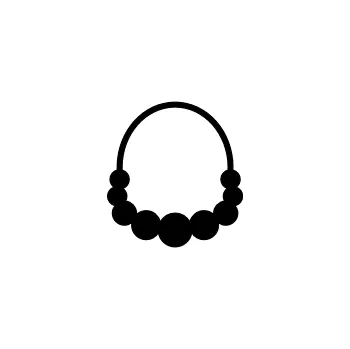 Speciální papír Označto Štítky do šatny - bez popisku - Náhrdelníky, řetízky Barva písma: Černá