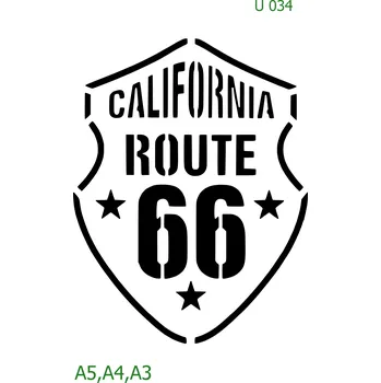 Šablona U 034 - A3 , Lepící fólie