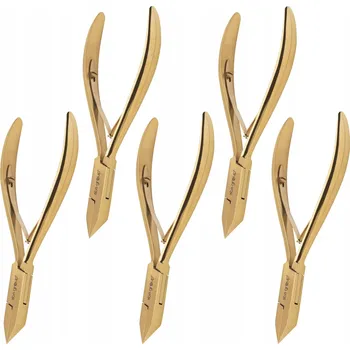 Kleště na nehty Podologické kleště na nehty dvoupružinové zlaté 17mm 5 ks Aba Group 1193