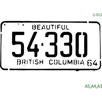 Šablona U 012 - A5 , Lepící fólie