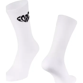 Pánské ponožky ponožky FORCE IN HEART dlouhé, bílé S-M/36-41