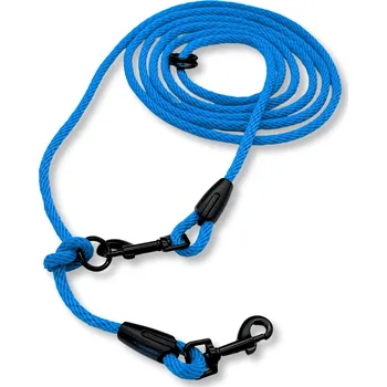 Vodítko pro psa PafDog® Přepínací nastavitelné vodítko 6mm, 11 délek, modré DÉLKA VODÍTKA: 6 metrů