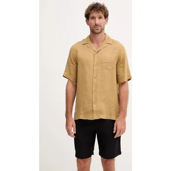 Pánská košile Lněná košile Frescobol Carioca 2533.843 zelená 81X, vel. XL