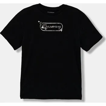 Chlapecké tričko Dětské bavlněné tričko Guess L5YI08.K8HM4.9BYA černá 99X, vel. 158-166