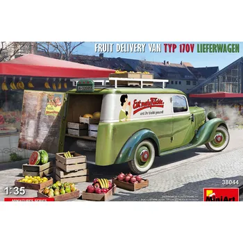 Plastikový model Miniart FRUIT DELIVERY VAN TYP 170V LIEFERWAGEN