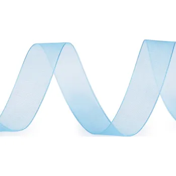 Stuha Monofilová stuha šíře 15 mm modrá světlá 50 m