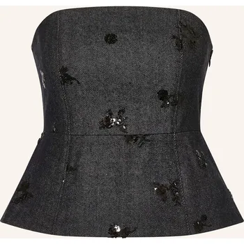 Luisa Cerano Korzet V Džínovém Vzhledu S Flitry, tmavě modrá...