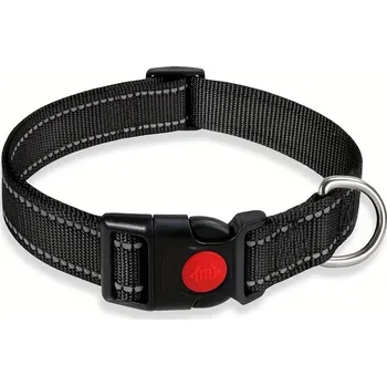 Obojek pro psa APEX CE SPECIALISTS Obojek pro psy reflexní s bezpečnostním zámkem L 40-60*2,5 cm Barva: černá